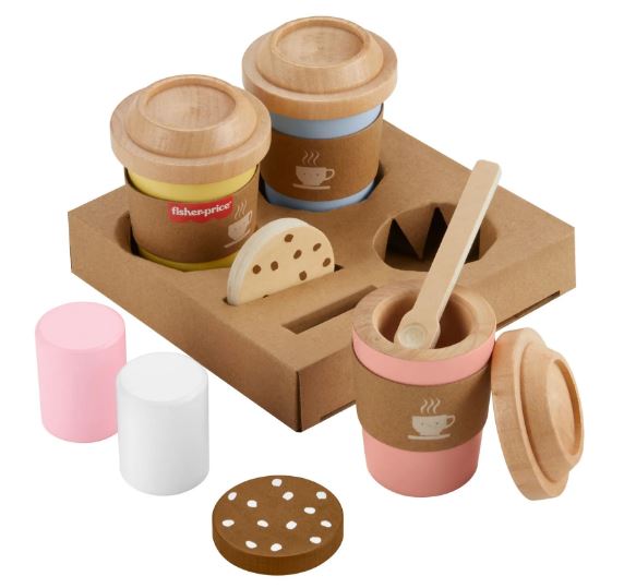 Fisher Price Wooden Coffee To Go Set