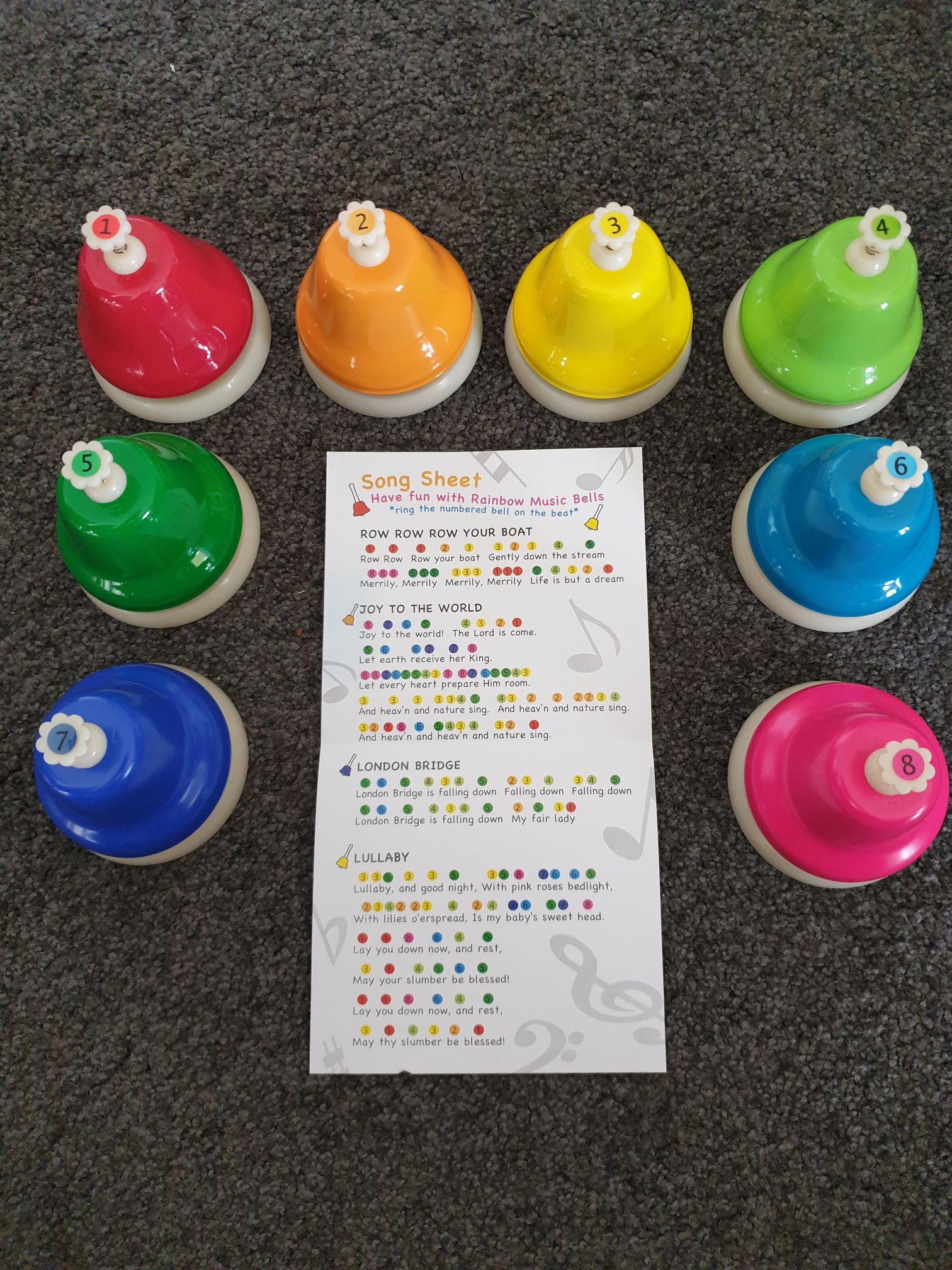 rainbow musical bells