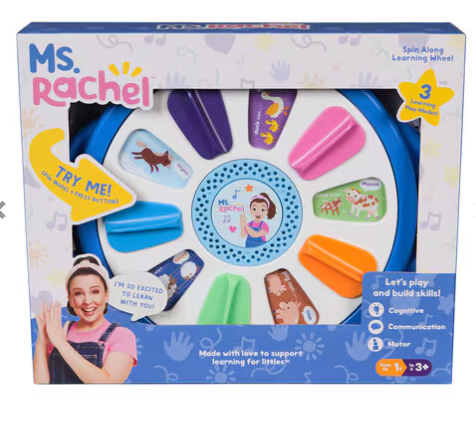 Ms Rachel learning wheel